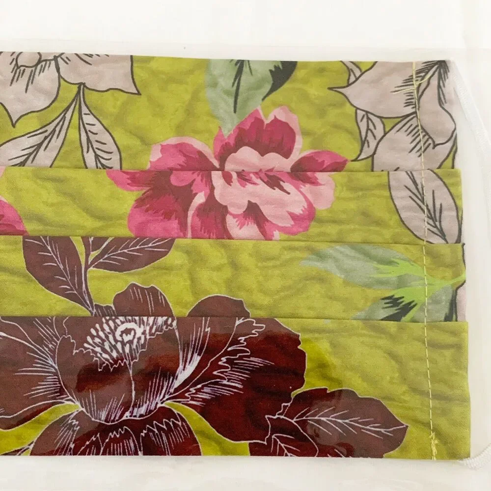 JOHNNY WAS Face Mask Designer Cotton Floral Filter Pocket Face Covering Washable